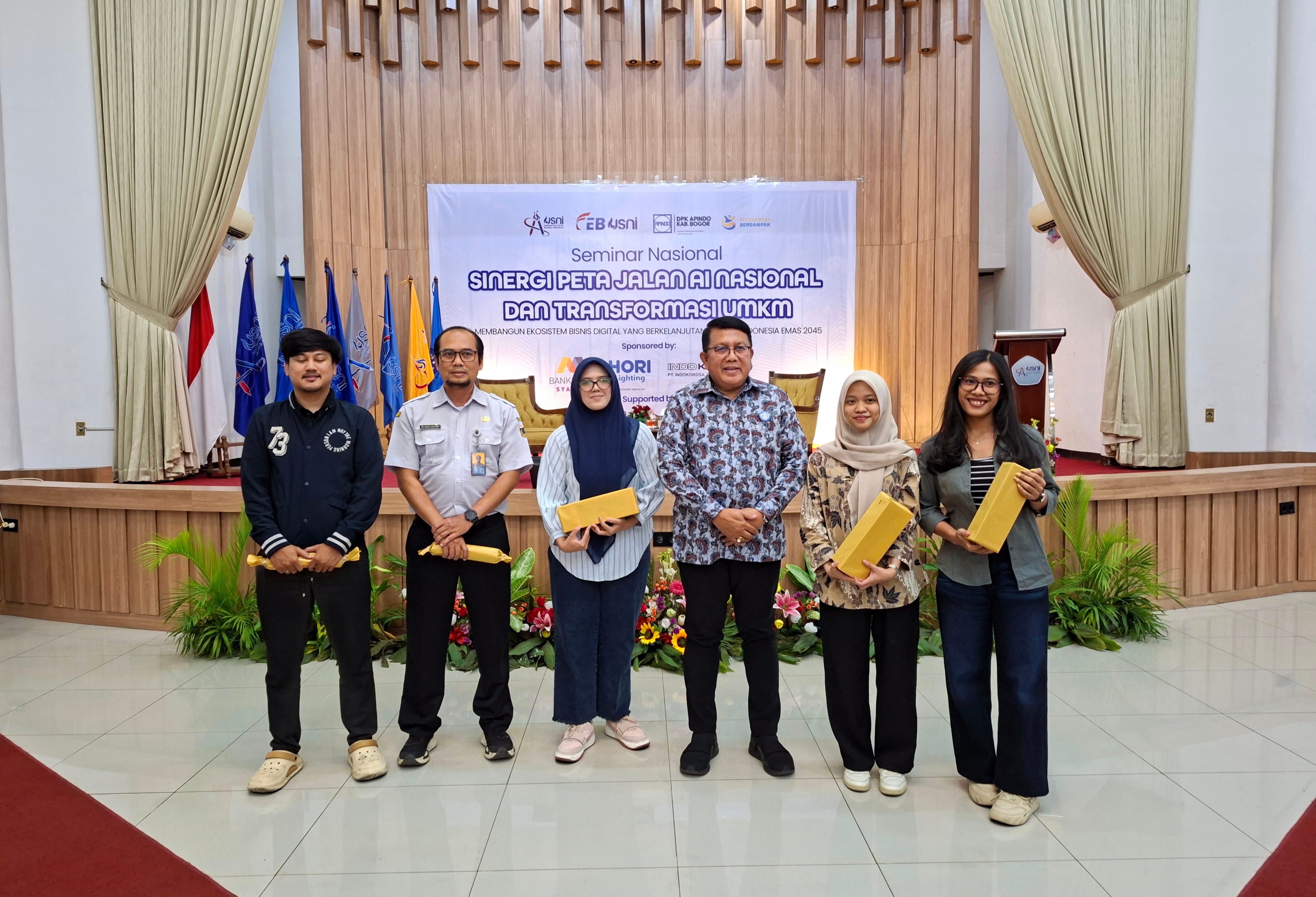 Acara Seminar Nasional DPK APINDO Kabupaten Bogor Kolaborasi dengan Universitas Satya Negara Indonesia (USNI) Kampus A, USNI Pondok Indah Jakarta Selatan